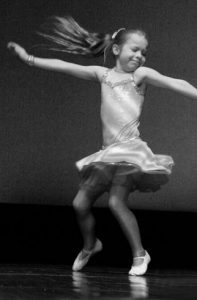 Little girl dancing